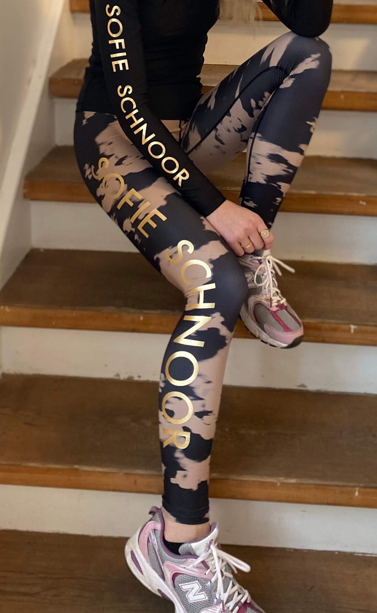 Sofie Schnoor Leggings Joanne S211402 Black Tie Dye