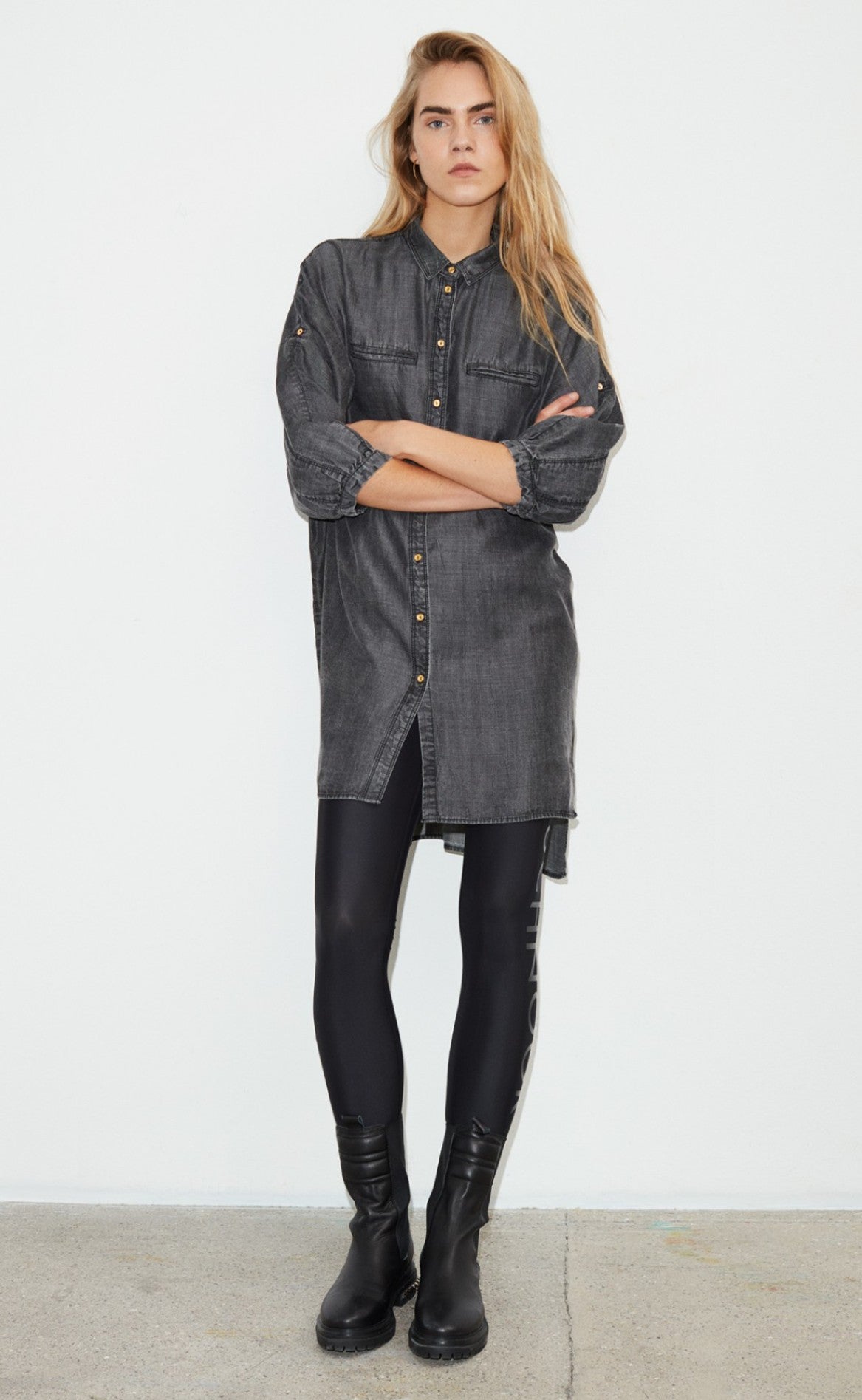 Sofie Schnoor Skjortekjole S213357 Grey