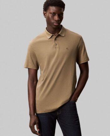 Ss Supima Chest Emb Polo