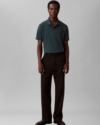 Ss Supima Chest Emb Polo