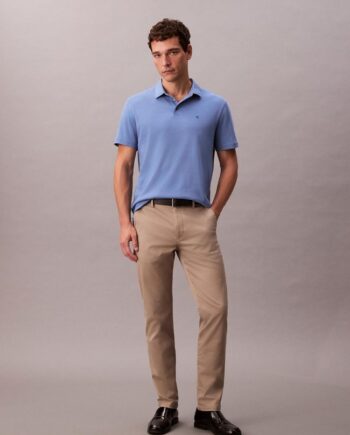 Ss Supima Chest Emb Polo