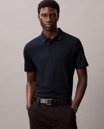 Ss Supima Chest Emb Polo