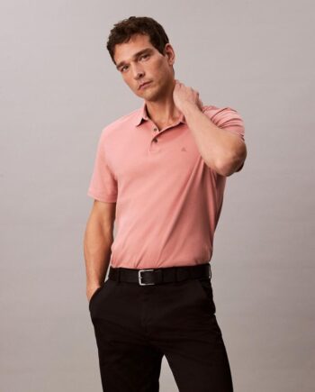Ss Supima Chest Emb Polo