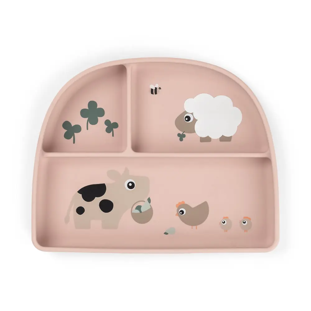 Stick Stay Inddelt Tallerken Tiny Farm Pudder