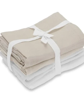Stofbleer  -pak White   Oyster Grey Oeko-tex