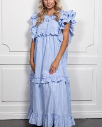 Stories From The Atelier Kjole My Waves Light Blue