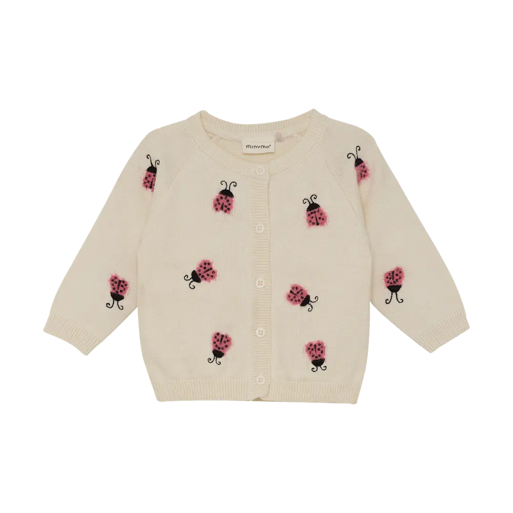 Strikket Cardigan White Swan 80