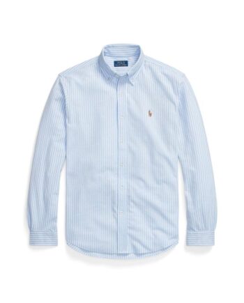 Striped Knit Oxford Shirt