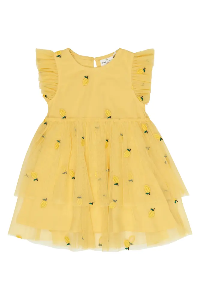 Svea Kjole Dusky Citron Emb 104