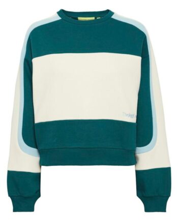 The Jogg Concept Sweatshirt Sage  Block Deep Teal Mix