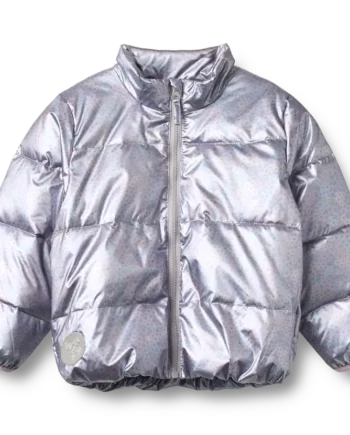 Ullu Letvægts Puffer Jakke Silver Sky Flower 98
