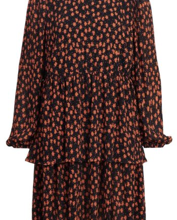 Vila Kjole Suppa Black Orange