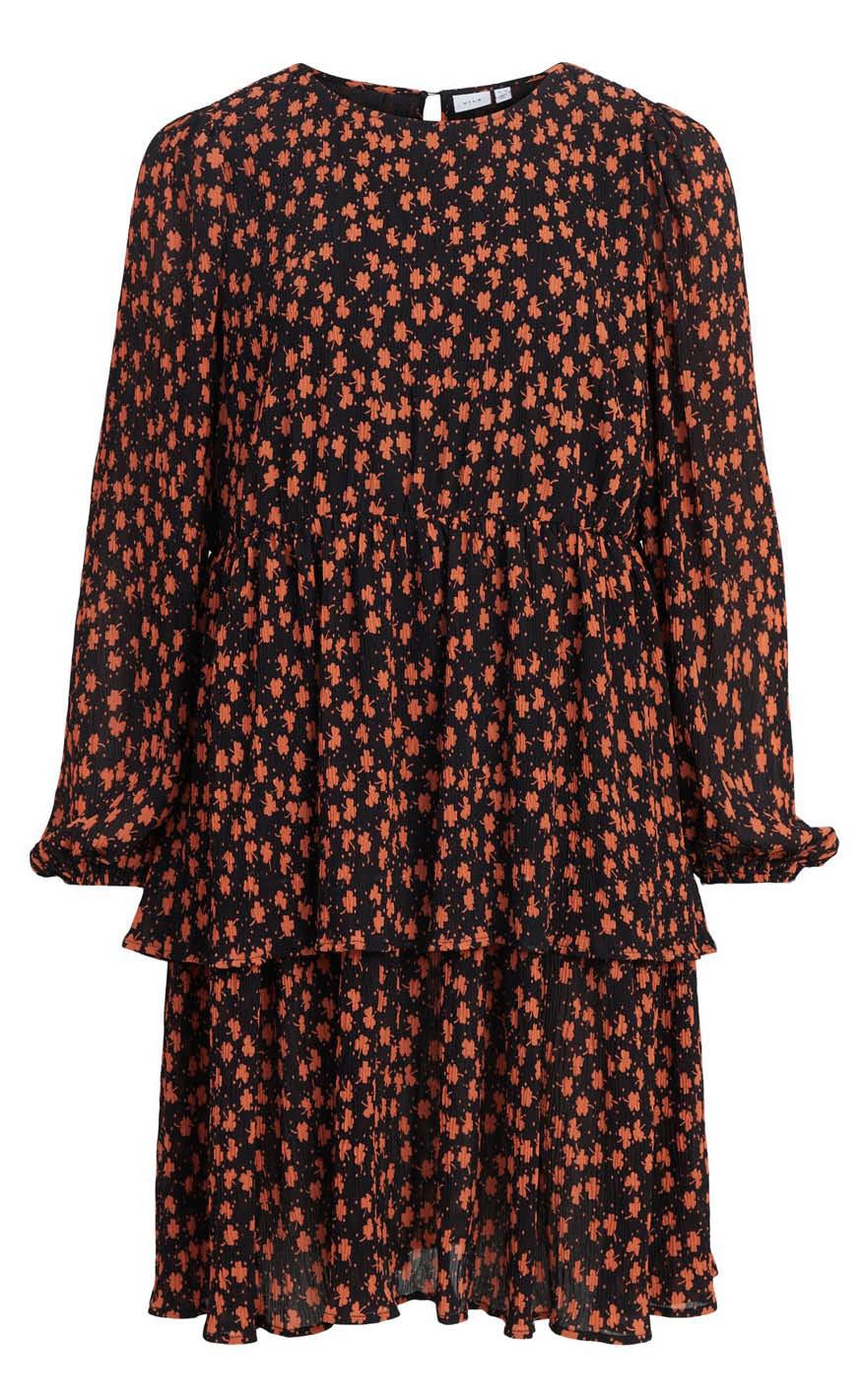 Vila Kjole Suppa Black Orange