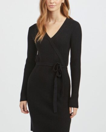Vila Kjole Wrap Ril Black