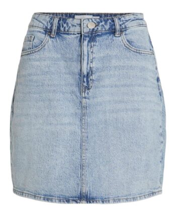 Vila Nederdel Kaja Light Blue Denim