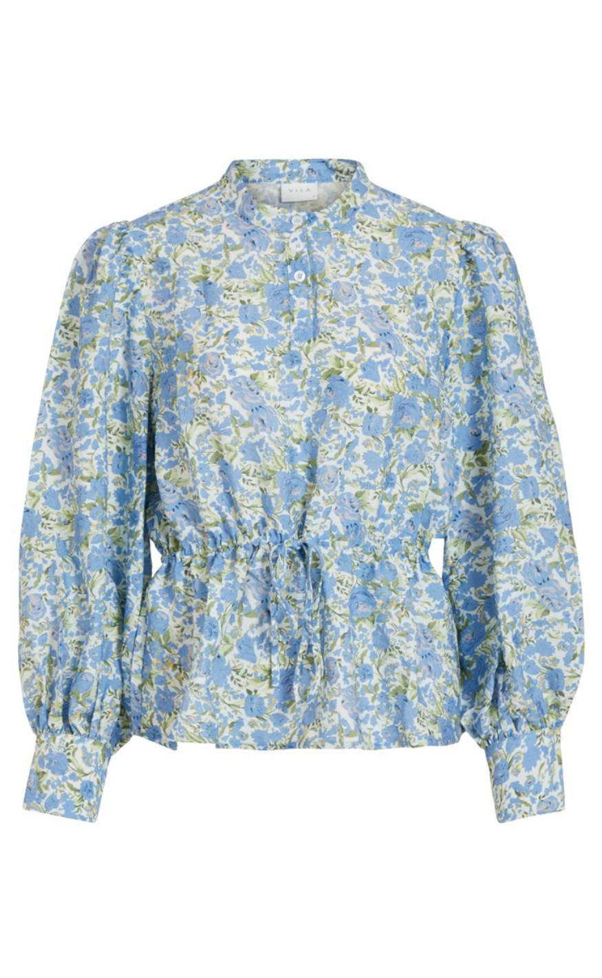 Vila Skjorte Yrsa Blue Bell