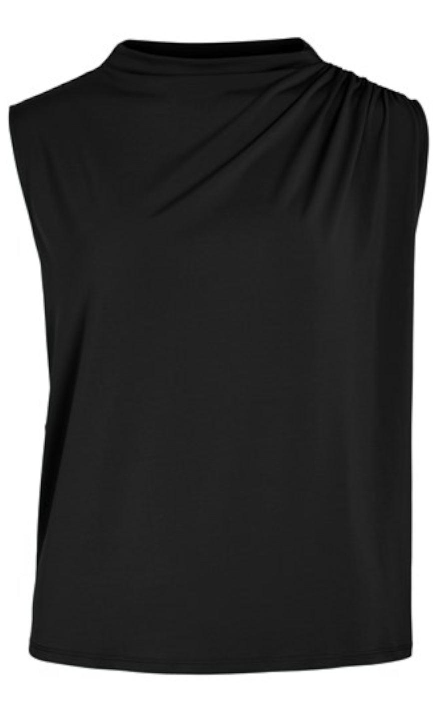 Vila Top Highneck Phoenix Black