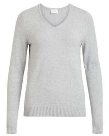 Vila Top Ril Light Grey Melange