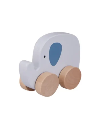Wooden Elephant On Wheel