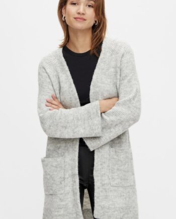 Yas Cardigan Alva Light Grey Melange