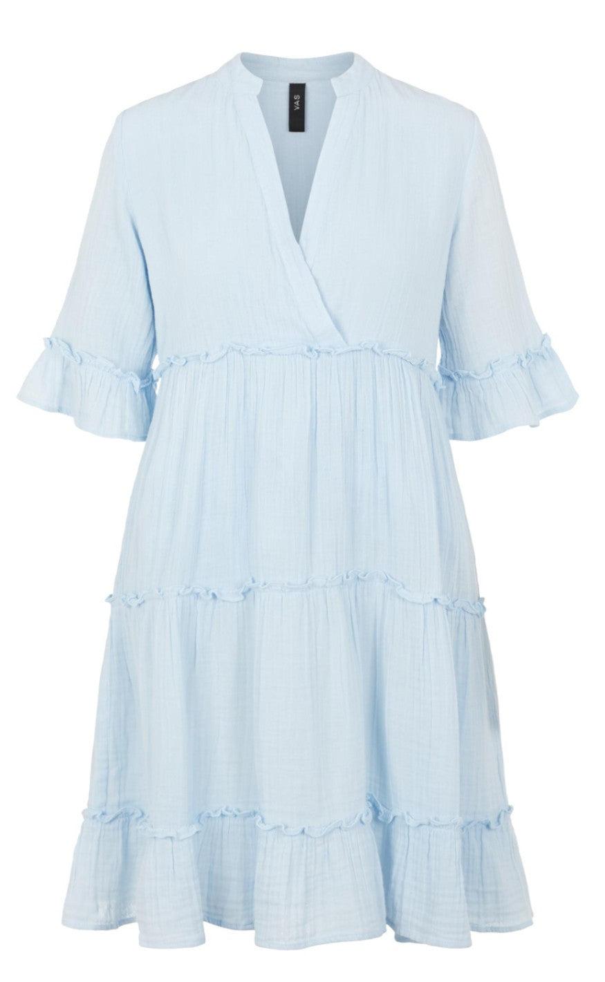 Yas Kjole Lima Short Cashmere Blue