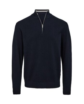 Zip Collar Regular Fit Knit