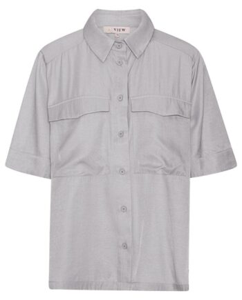 -view Skjorte Leona Light Grey