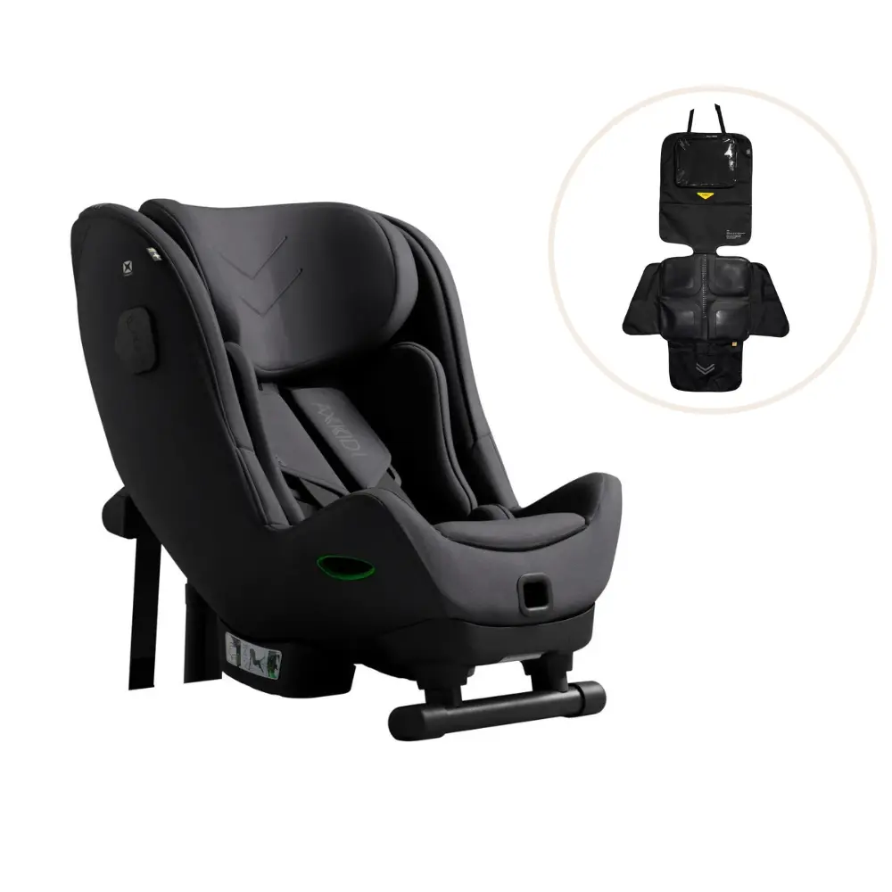 Axkid Minikid Max Autostol Inkl Sædebeskytter Arctic Mist Grey