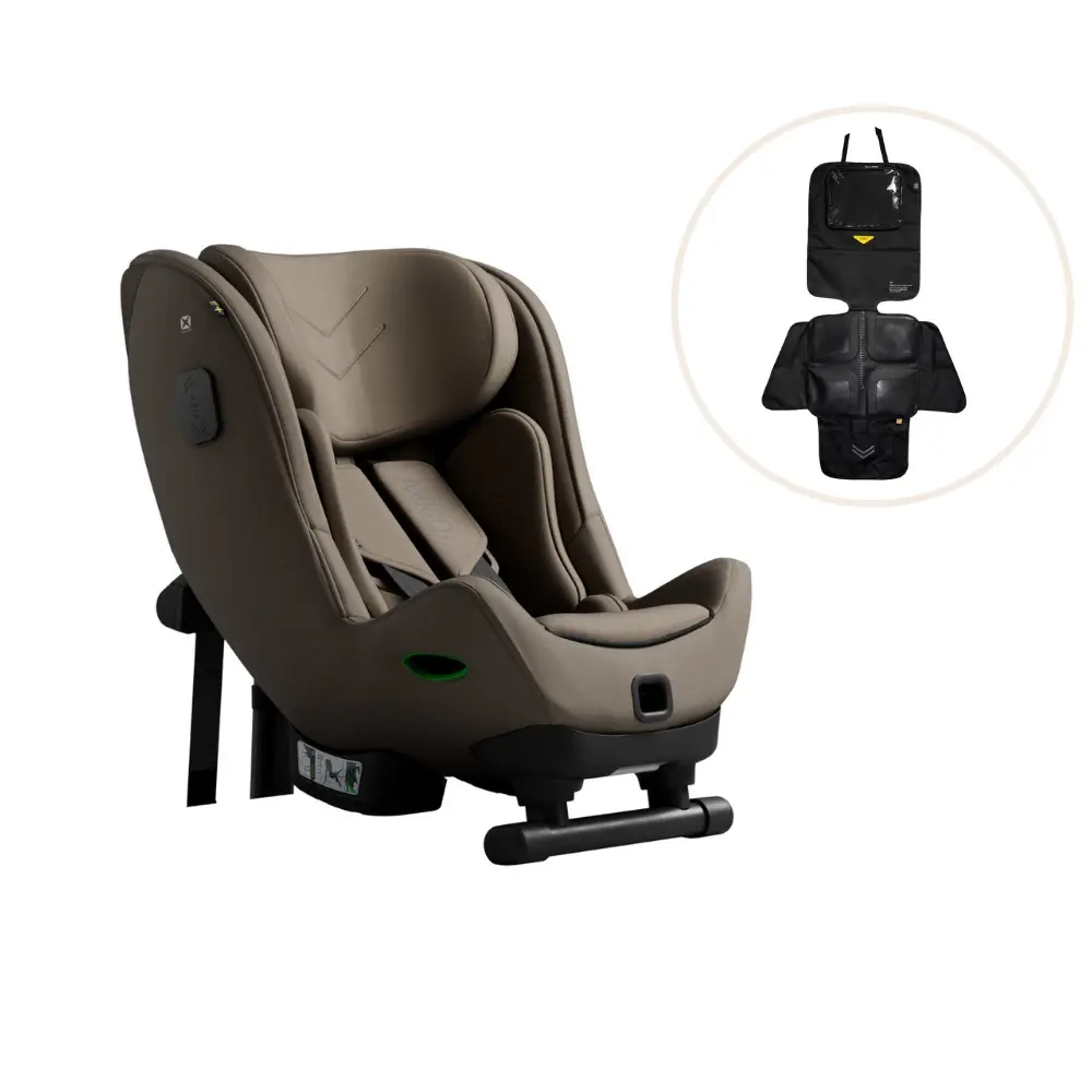 Axkid Minikid Max Autostol Inkl Sædebeskytter Driftwood Beige