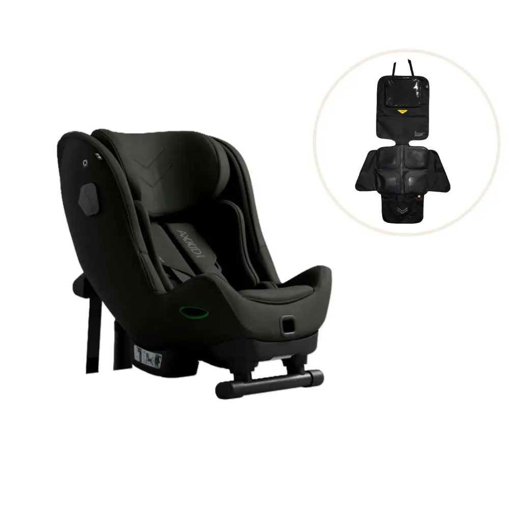 Axkid Minikid Max Autostol Inkl Sædebeskytter Forest Moss Green