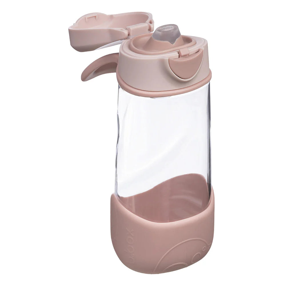Box Vandflaske Med Tud 450ml Rosa