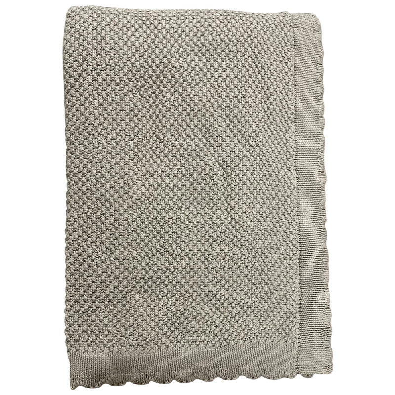 Baby Plaid Bomuld Strikket Imp  457 Mos Grøn