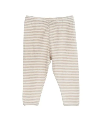 Baby Stribet Leggings Oatstripe 74