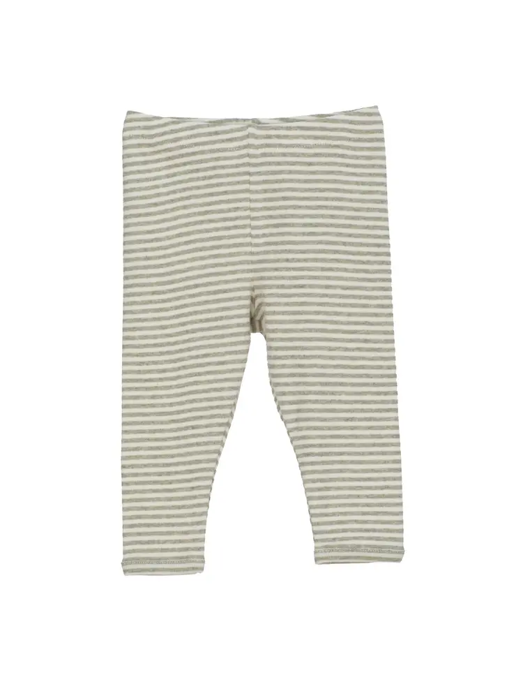 Baby Stribet Leggings Sage Ecru 92   24 Mdr
