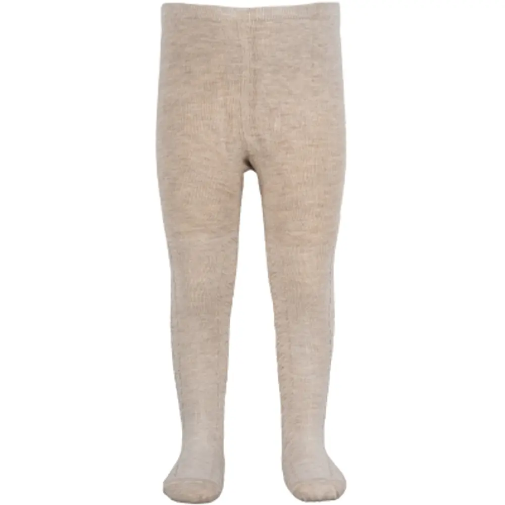 Bamboo Strømpebukser Off White Melange    -1y