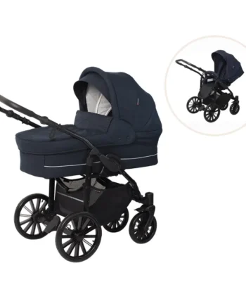 Basson Nordic Lux Barnevogn Inkl  Klapvognssæde Dusty Navy
