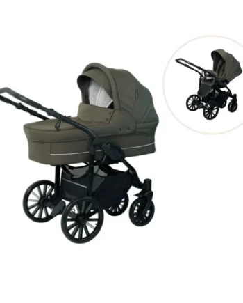 Basson Nordic Lux Barnevogn Inkl  Klapvognssæde Dusty Olive