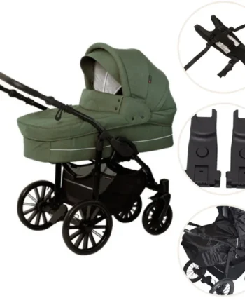 Basson Nordic Lux Barnevogn Pakke Dusty Green