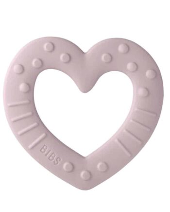 Bibs Baby Bitie Heart Pink Plum