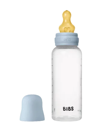 Bibs Baby Flaske Rund Latex   Pack 270 Ml Medium Flow Baby Blue