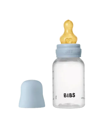 Bibs Baby Flaske Rund Latex   Pack 150 Ml Slow Flow Baby Blue