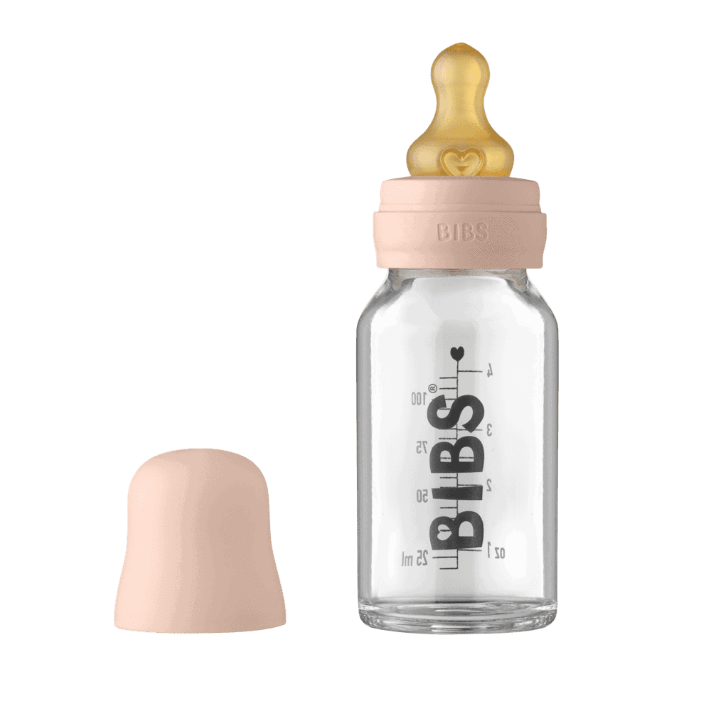 Bibs Glassutteflaske Latex 110ml Blush