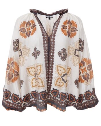 Black Colour Bluse Hayley Creme