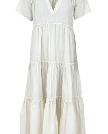 Black Colour Kjole Adelaine Off White