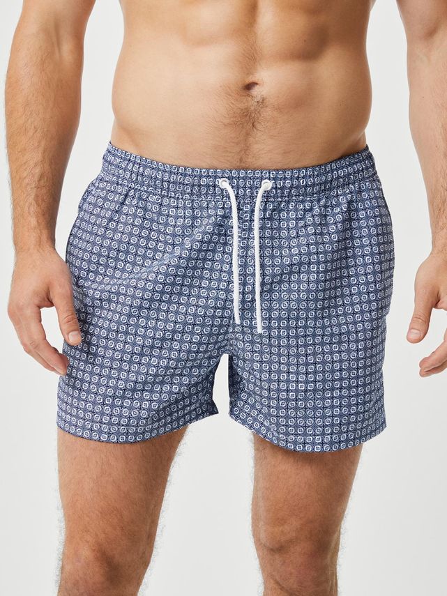 Borg Print Swim Shorts  Bb Tigre Big