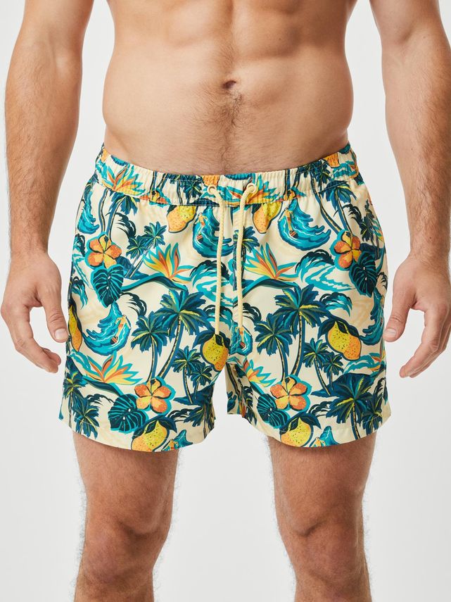 Borg Print Swim Shorts  Bb Tigre Big
