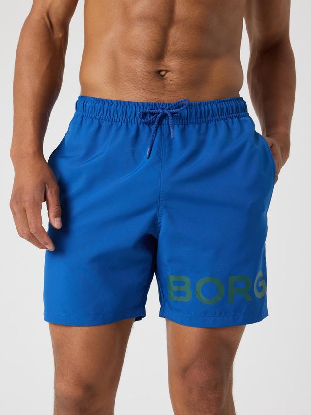 Borg Swim Shorts  Bone White