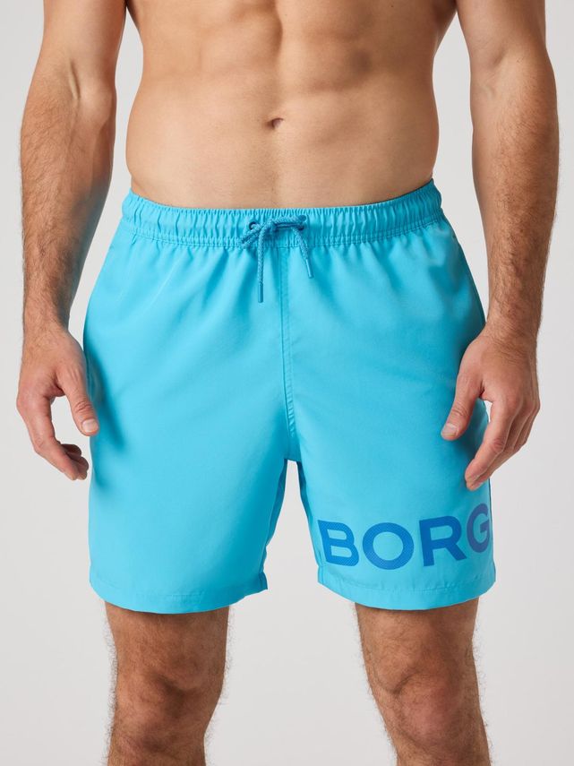 Borg Swim Shorts  Bone White