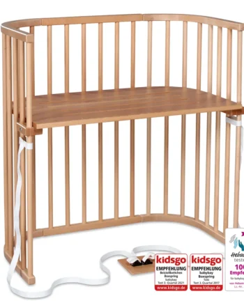 Boxspring Bedside Crib Natural Varnished