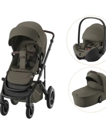 Smile 5z Lux Kombivogn Inkl  Autostol Urban Olive